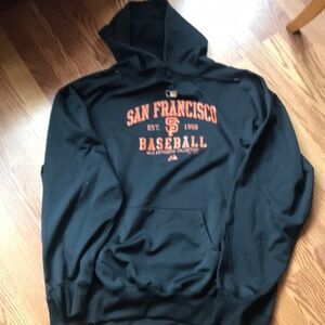 Majestic San Francisco Baseball Black Hoodie